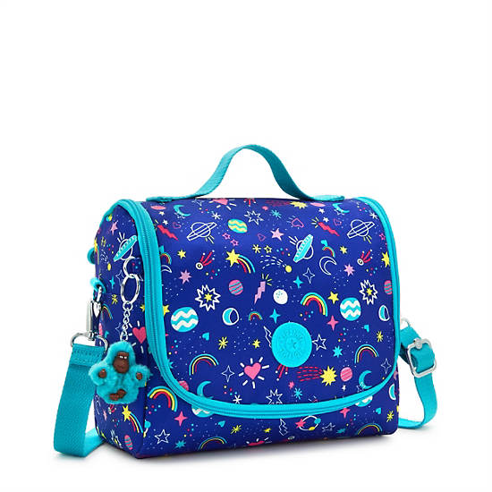 Kipling New Kichirou Printed Lunch Bag Väska Blå | SE 1058YX